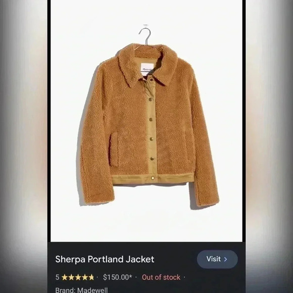 Madewell Sherpa Portland Jacket - Picture 4 of 8